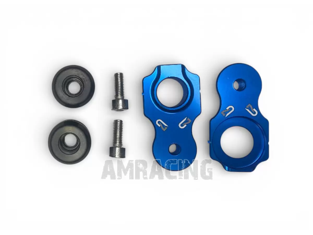 REGISTRI TENDI CATENA BLU SUPERMOTARD 4T, PER TUTTI I MODELLI TM CON PERNO RUOTA DI DIAMETRO 22mm